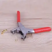 Craft Fabric Eyelet Pliers Tool Kit with 100pcs Brass Gold Eyelets Grommets AU