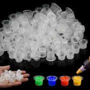Tattoo Ink Caps - 300PCS Pigment Tattoo Ink Cups Mixed #9 Small #13 Medium #1...