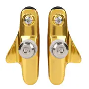 (Gold)1Pair Light Weight Road Bike Folding Bicycle Parts Brake Shoes Pads BT