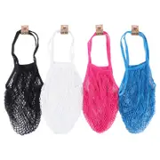 Mesh Net Turtle Bags String Shopping Bag Reusable Fruit Storage Handbag Cotton