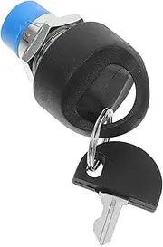 Replacement Ignition Switch Lock Key Set for Black Abs Alloy Easy Operation