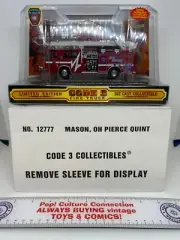 Limited Edition Code 3 Diecast Fire Truck Mason OH Pierce Quint Engine 51