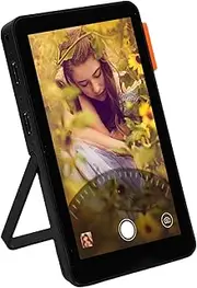 Dpofirs Magnetic Phone Vlog Selfie Monitor Screen, Using Rear Camera for HD Selfies, Smart Mode Adaptation, Wireless Selfie Monitor Screen for Vlog Live Stream, 4 Inch 1136x640