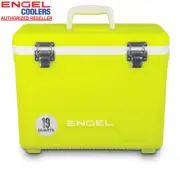 Engel 19qt Leak-Proof, Air Tight, Hard Sided Cooler / Lunchbox Hi-Vis Yellow