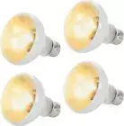 (4-Pack 100W Reptile Heat Lamp Bulbs - UVA Daylight Basking Light Bulbs for Rept