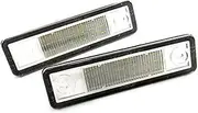 FIQOME 2x LED Licence Number Plate Light White Canbus, for Astra III F IV G Corsa I B Omega Signum Speedster Tigra Vectra Zafira Car Number Plate Led Light