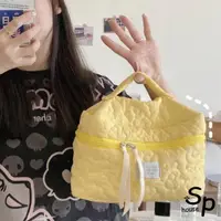 在飛比找momo購物網優惠-【Sp house】甜美少女雲朵手提女用收納化妝包(5色可選