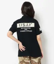 (ASK availability first) AVIREX STENCIL PATCHED MILITARY SHIRT new