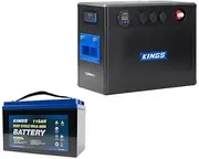 Kings BatBlock25-12V Plug and Play Battery Box + 12V 115Ah Deep Cycle Battery