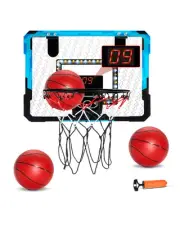 VEVOR Kids Basketball Hoop LED Lights & Audio Scoreboard Indoor Basketball Hoop