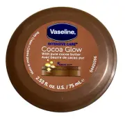 Vaseline Intensive Care Cocoa Glow Cocoa Butter Body Cream 2.53 oz 75 ml Each