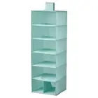 IKEA STUK storage with 7 compartments 30x30x90 cm light turquoise