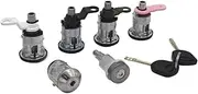 Complete Lock Set Ignition Switch Fuel Barrel Sliding Side Door Lock Compatible for Ford Transit MK5 1994-2000 AL092 95VBB22050FG 1027009