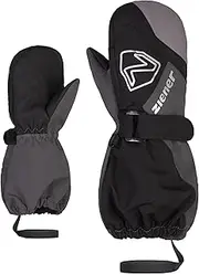 [Ziener] Unisex Baby Laurus Mitten Ski-Fäustling/Winter | Wasserdicht, Lange Stulpe, reflektierend