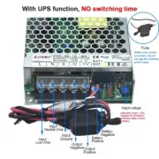 Electric Power Supply Adapter Switching Single Output LED Indicator 50-60HZ