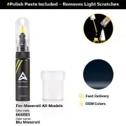 Touch Up Paint For Maserati All Models 666003 Blu Maserati With Polish Paste