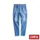 EDWIN 大師系列 JERSEYS迦績 口袋印花超彈性錐形牛仔褲-男-拔洗藍