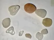 Rock/mineral multi Quartz stones,great for jewelr! Clear quartz,tiny rose, milky