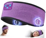 Sleep Headphones Bluetooth Headband, Wireless Earphones with HD Lavender Purple