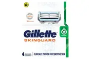 Gillette Skinguard Razor Blades 4 Cartridges Refills, Shave Care