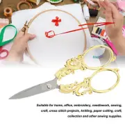 5in Embroidery Scissors Stainless Steel Tip Vintage Scissors For Projects Gold
