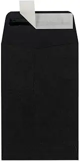 #4 Coin Envelopes (3 x 4 1/2) - Midnight Black (50 Qty.) | Perfect for Storing Small Parts, Coins, Jewelry, Stamps, Seeds, Small Electronic Parts and so Much More! | LUX-4CO-B-50