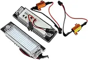 MKVAXR 2Pcs Canbus Car Number License Plate Light Lamps, for Opel Vectra C Astra J H Zafira B Insignia Corsa C D Meriva A Tigra B Car Number Plate Light
