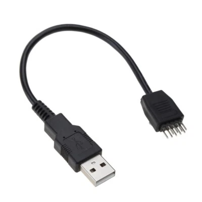 9pin USB Header Male 1 to 1 Male Extension Splitter Cable Connector Adapter
