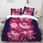 v5708 Bed Sheets Cheshire Cat Duvet Cover Pillowcase Bedding Set Duvet Cover Animal Duvet Cover Bed Sheets IU5708