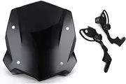 Motorcycles Windshield For BMW For R1200GS LC R 1250 GS R1250GS Motorcycle Windshield Windscreen With Mounting Support Bracket Holder Motorcycle Deflector(Smoke)