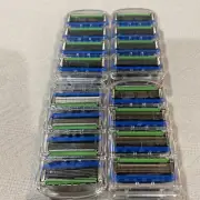 16 Gillette Fusion /ProGlide Plus Razor Blades / Four Blades per Cartridge