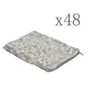 48 Packs Bio Ceramic Ring Filter Media for Aquarium Reef Tank Koi Fish Pond
