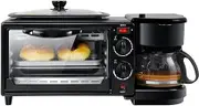 Three in one Multifunctional Fully Automatic Breakfast Machine with Coffee Machine, Toaster, Oven, and Sausage Bread Specific Breakfast Machine