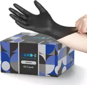 Black Nitrile Disposable Gloves Latex Free Cooking Mechanic Gloves Latex Free