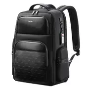 61-91911 Large Capacity Business Waterproof Laptop Backpack with Usb & Type-c Port Black