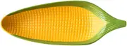 Luxshiny Corn-Shaped Ceramic Bread Plate Fruit Snack Platter for Refreshment Serving