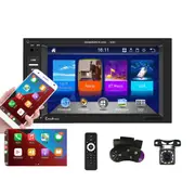 6.2 Inch Dual Spindle Hd Car Mp5 Player With Carplay - Standard + 12 Light Camera