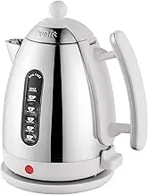 Dualit Lite Kettle - 1.5L Jug Kettle - Polished with Gloss White, High Gloss Finish - Fast Boiling Kettle by Dualit - 72015