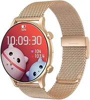 Women's Smart Watch 1.32 Inch Screen (Answer/Make Call) Female Ultra-Thin NFC Waterproof AI Voice Assistant Activity Tracker for Android iOS