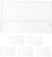 Homoyoyo 6pcs High Transparency Cassette Tape Storage Holder Plastic Recording Cassette Box Clear Audio Cassette Storage Cases for Office