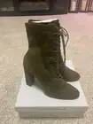 Steve Madden Womens Elley Lace-Up Block Bootie