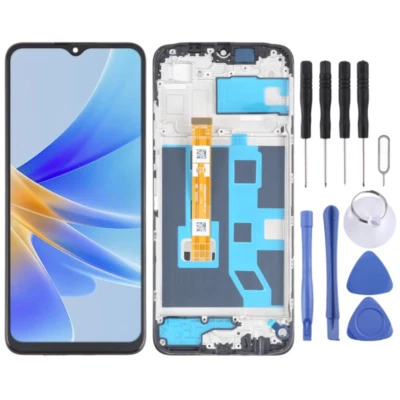 OEM For OPPO A17 CPH2477 LCD Display Screen Replacement Touch Digitizer W/Frame