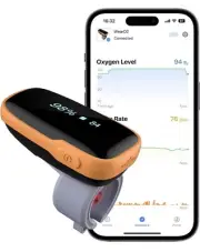 *NEW* Vibeat WearO2 Pulse Oximeter Bluetooth Blood Oxygen Heart Rate Meter
