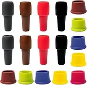 18 PCS Silicone Wine Stopper, Reusable Wine Corks, Beer Bottle Cover, Glass Bottles Cover, Sparkling Wine Bottle Stopper for Keep Beverage Sealed Fresh (Colorful)