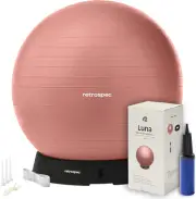 Retrospec Retrospec Luna Exercise Ball, Base & Pump / Ball & Pump with Anti-B...
