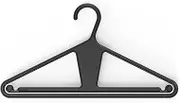 Kangaroo™ 100% Recycled High-Strength Clothing Hanger, Pants, Shirt, Jacket Hanger - Patent-Pending, Heavy Duty, Recycled, Suit Hanger, Coat Hanger, Pants Hanger, Non-Slip, Hangeroo™ (Charcoal)