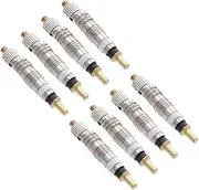 Kisangel 8pcs Tire Stem Core Valve Core Kit Tire Valve Stem Core Bike Replacement Bicycle Valve Core Quad Tire Valve Stem Removal Tool Tubeless Tire Cap Portable Tires Tire Core Silver