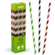 BioPak Paper Straws 40 pack