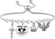 [MAOFAED] Rhysand Bracelet for Fans, Acotar Bat Boys Gift, Velaris Gift, The Night Court Gift, City of Starlight