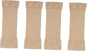 ORFOFE Skin-friendly Arm Compression Sleeves for Slimming Arm Shaping 2 Pairs